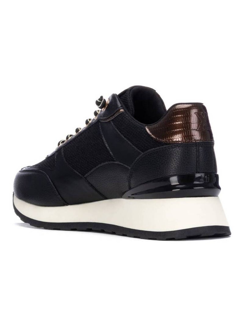 Baskets sport femme à lacets Noir - Kiabi