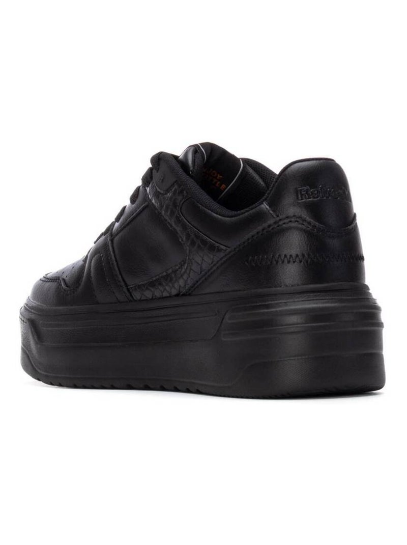 Baskets sport femme à lacets Noir - Kiabi