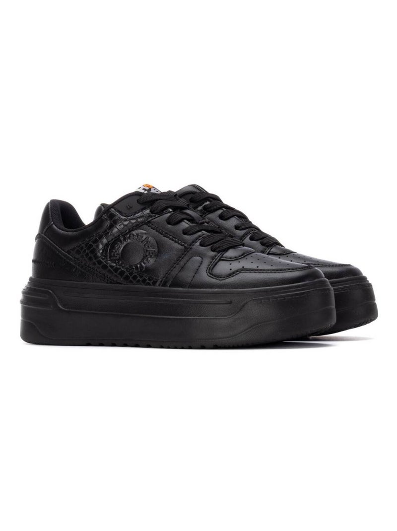 Baskets sport femme à lacets Noir - Kiabi