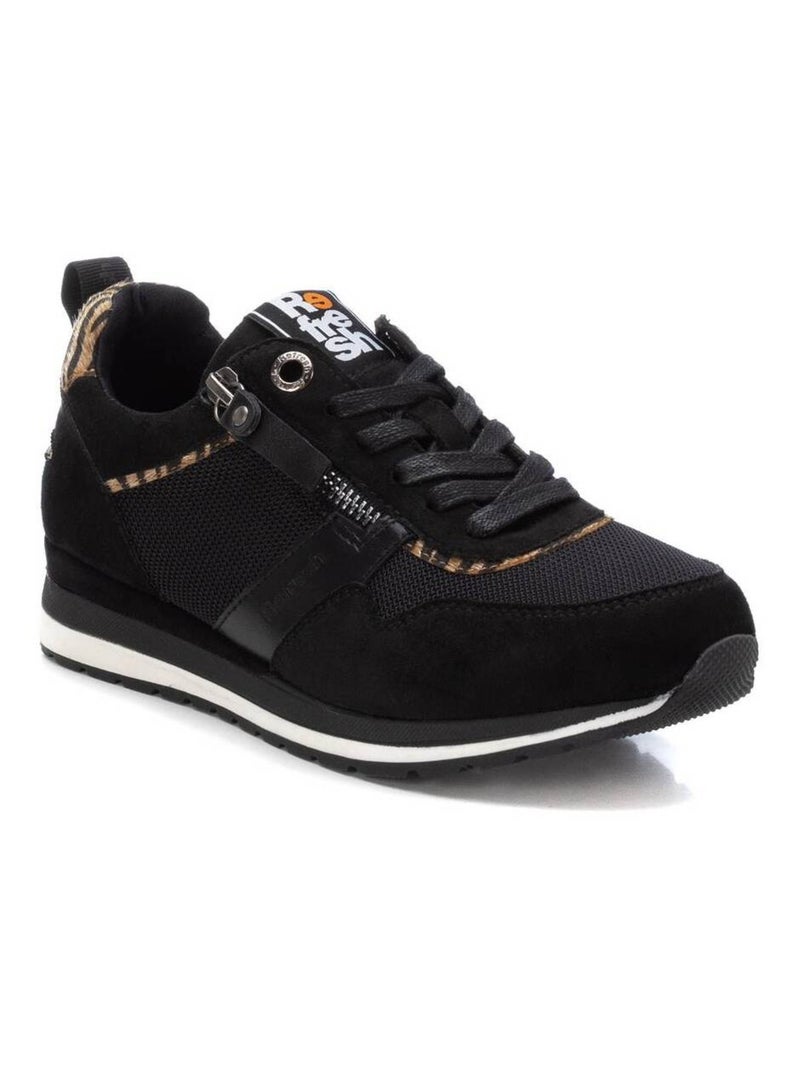 Baskets sport femme à lacets Noir - Kiabi
