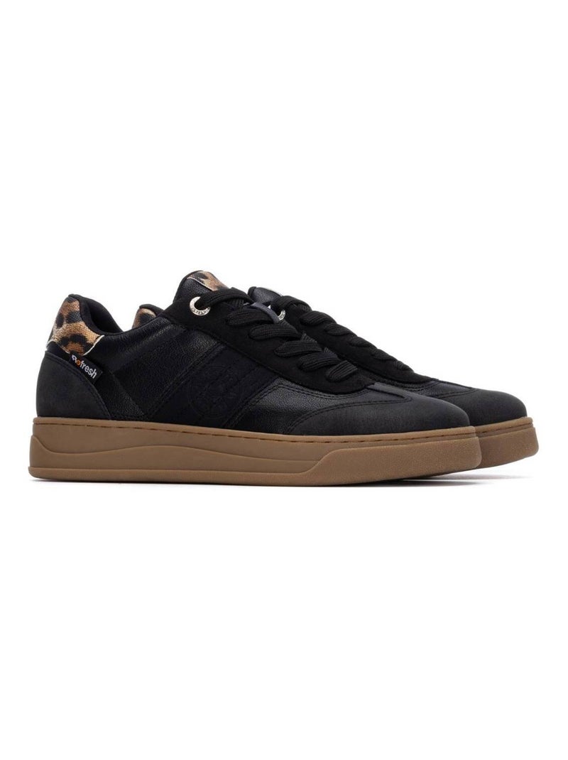 Baskets sport femme à lacets Noir - Kiabi