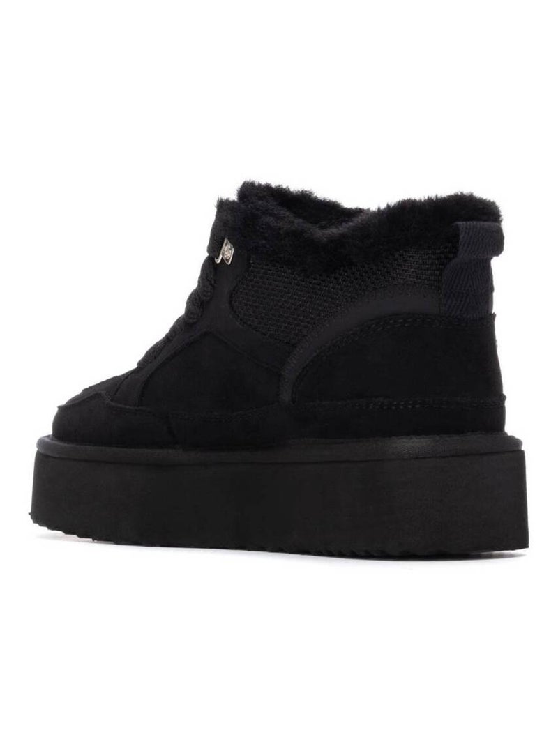 Baskets sport femme à lacets Noir - Kiabi