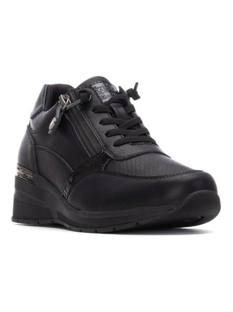 Baskets sport femme à lacets Noir - Kiabi