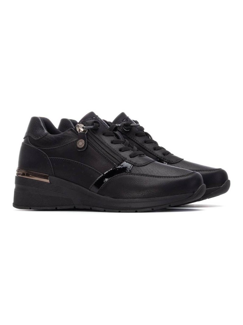 Baskets sport femme à lacets Noir - Kiabi