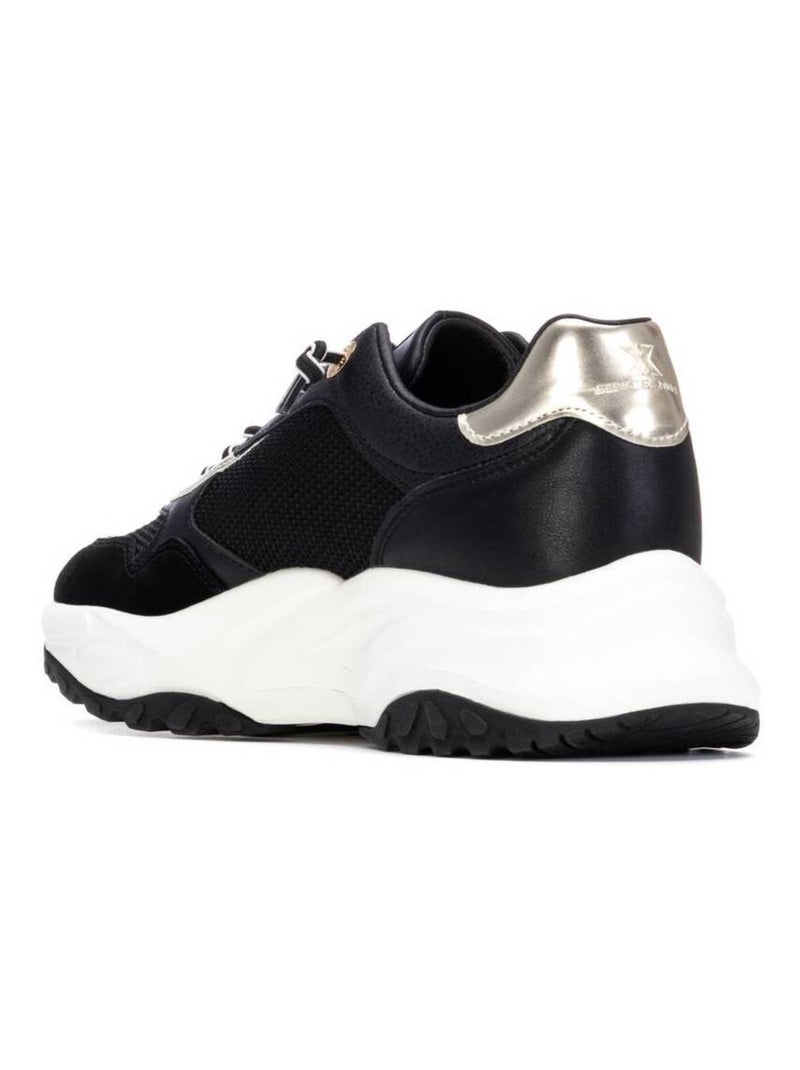 Baskets sport femme à lacets Noir - Kiabi
