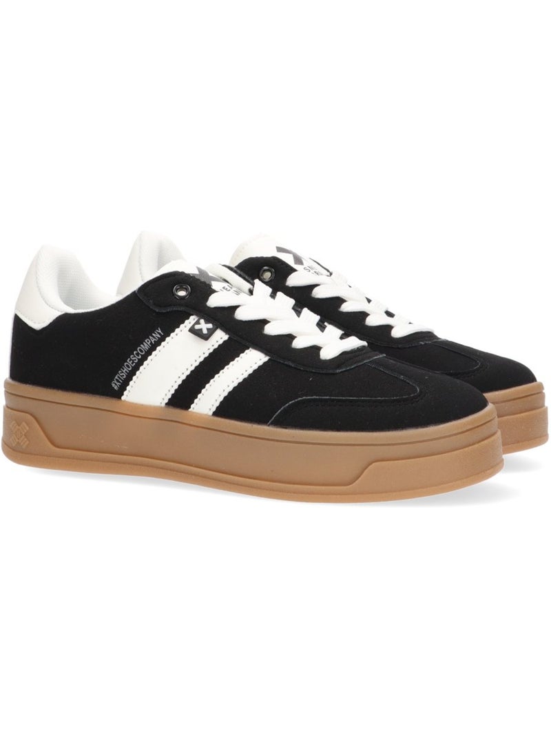 Baskets sport femme à lacets Noir - Kiabi