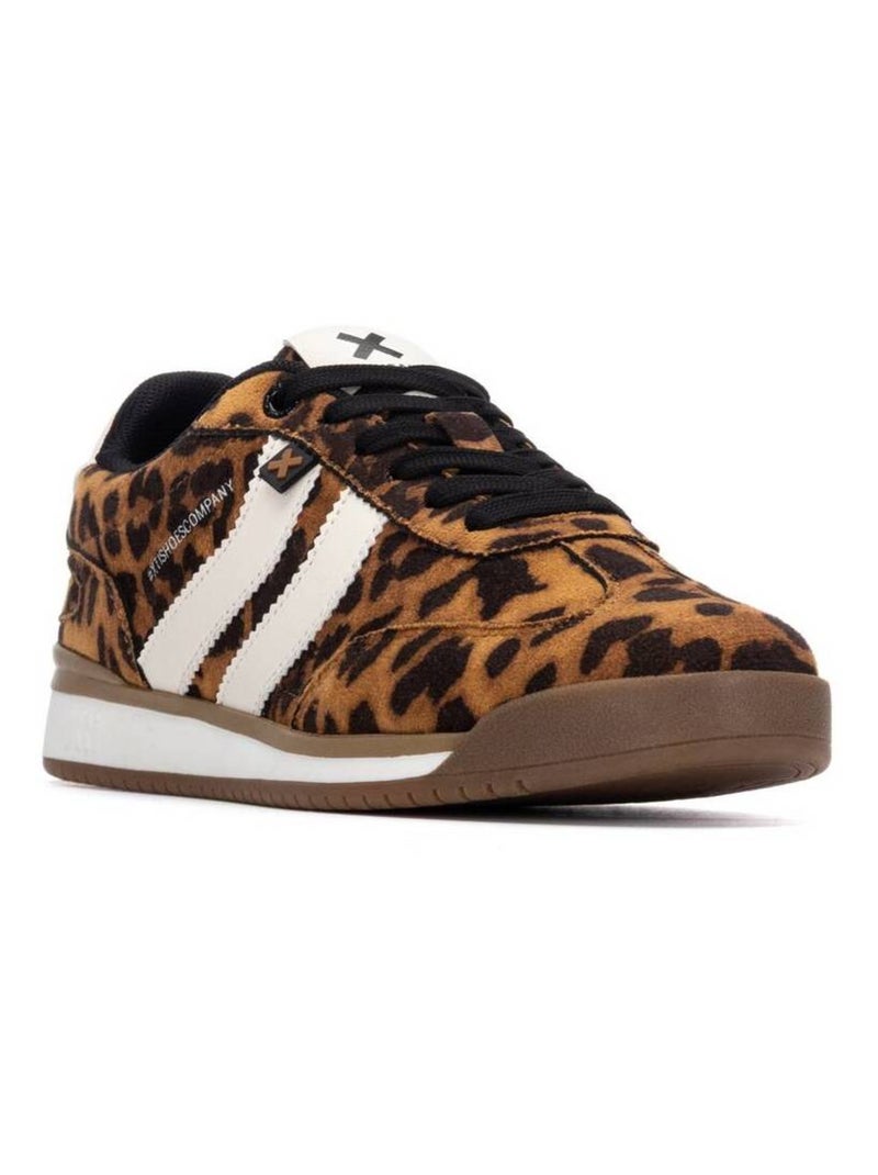 Baskets sport femme à lacets Noir Marron - Kiabi