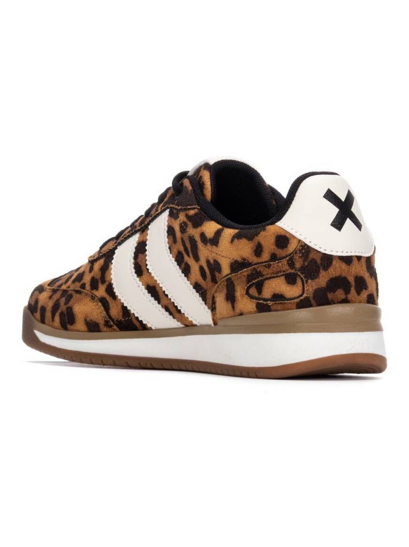 Baskets sport femme à lacets Noir Marron - Kiabi