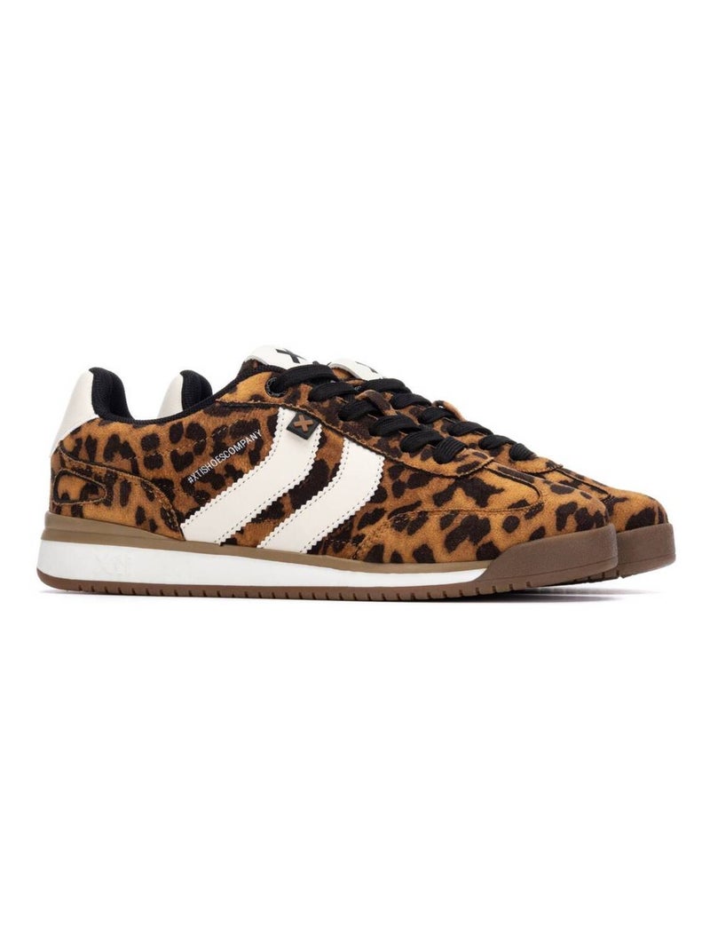 Baskets sport femme à lacets Noir Marron - Kiabi