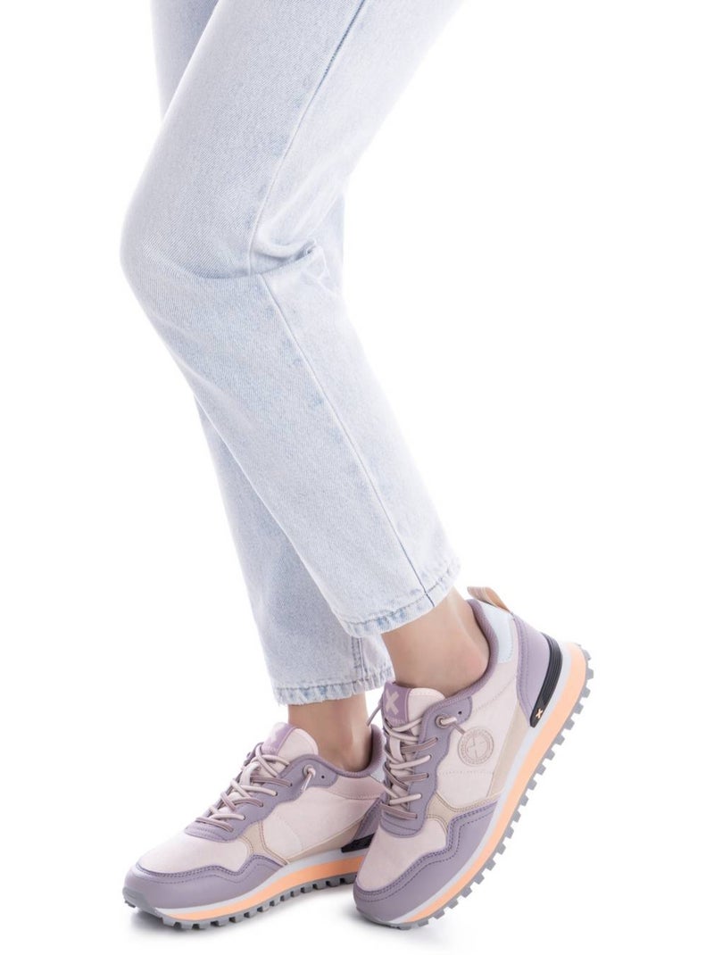 Baskets sport femme à lacets Nude - Kiabi