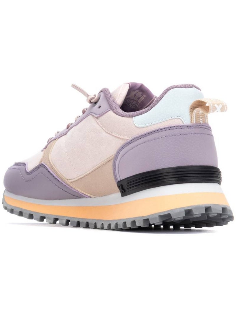 Baskets sport femme à lacets Nude - Kiabi
