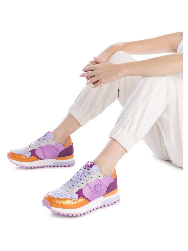 Baskets sport femme à lacets Orange - Kiabi