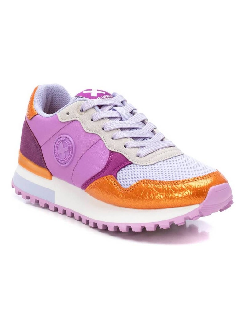 Baskets sport femme à lacets Orange - Kiabi