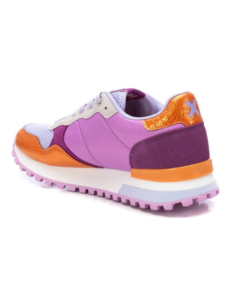 Baskets sport femme à lacets Orange - Kiabi