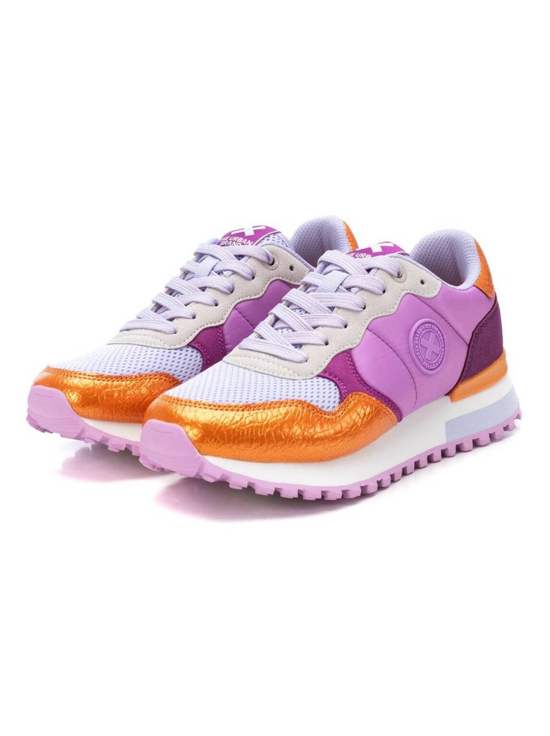 Baskets sport femme à lacets Orange - Kiabi