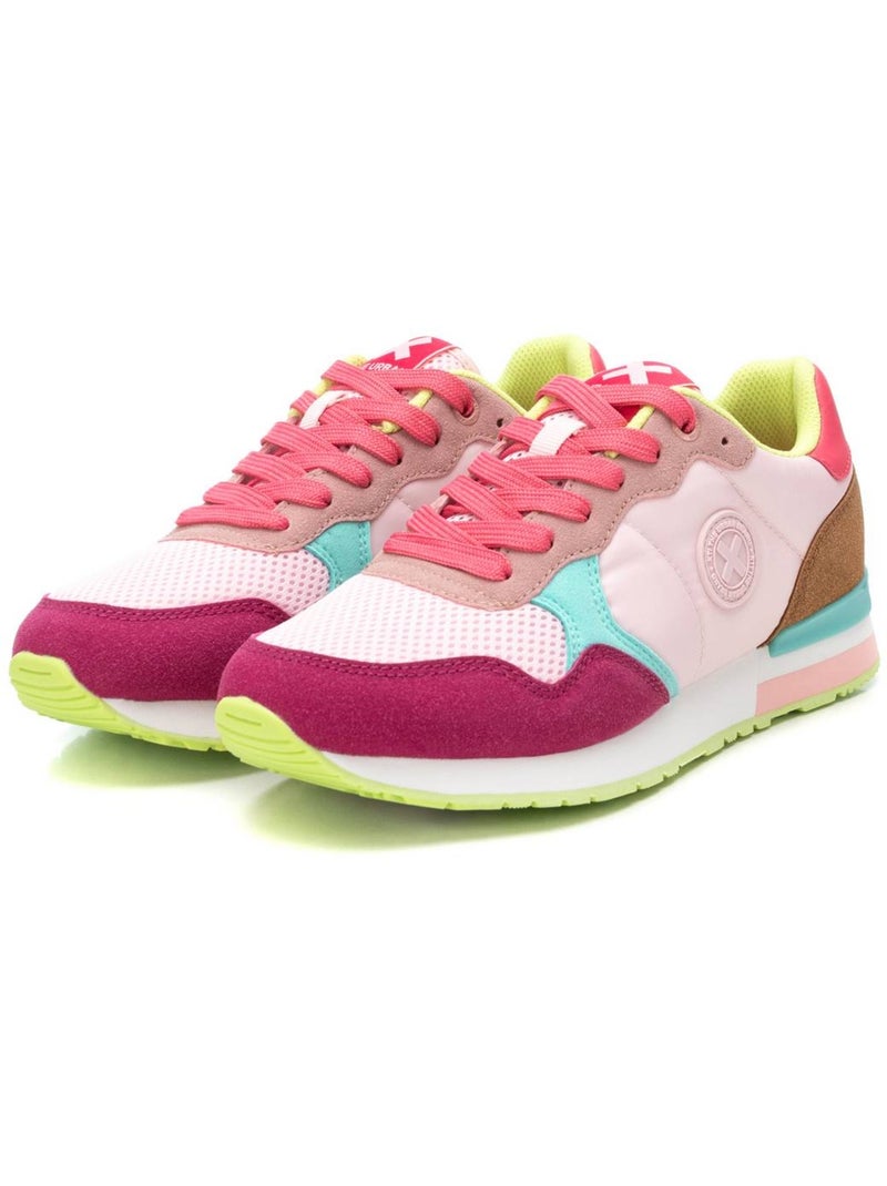 Baskets sport femme à lacets Rose - Kiabi
