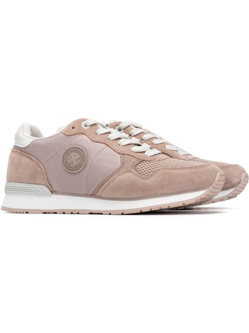 Baskets sport femme à lacets Taupe - Kiabi