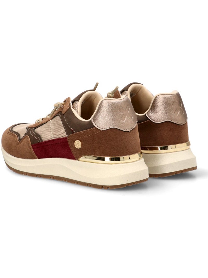 Baskets sport femme à lacets Taupe - Kiabi