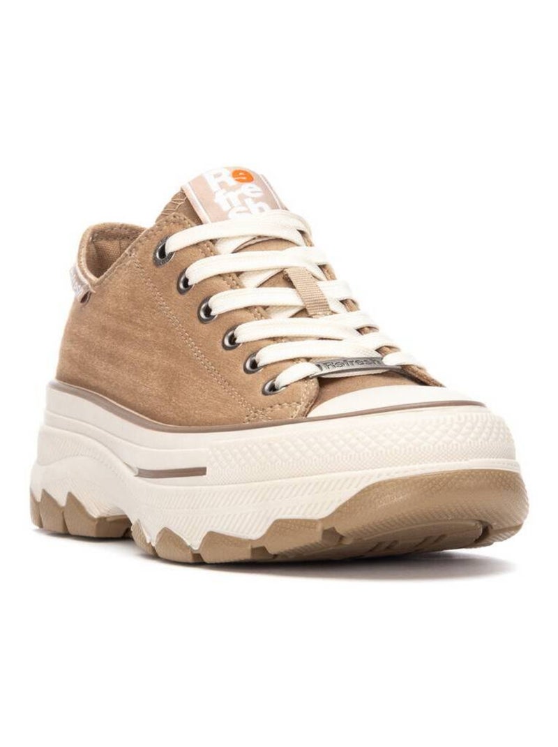 Baskets sport femme à lacets Taupe - Kiabi