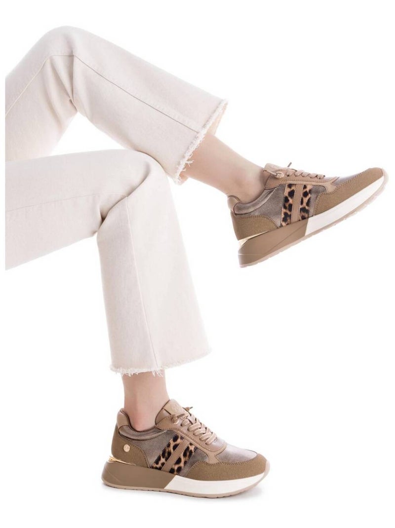 Baskets sport femme à lacets Taupe - Kiabi