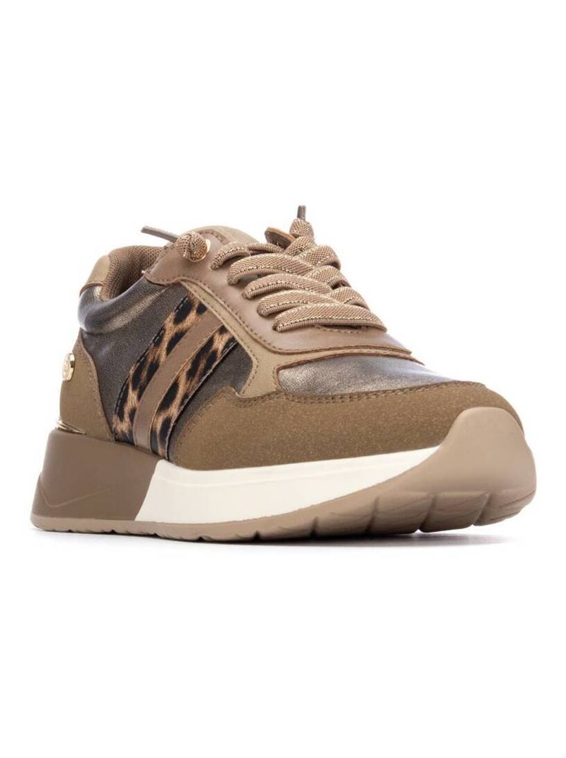 Baskets sport femme à lacets Taupe - Kiabi