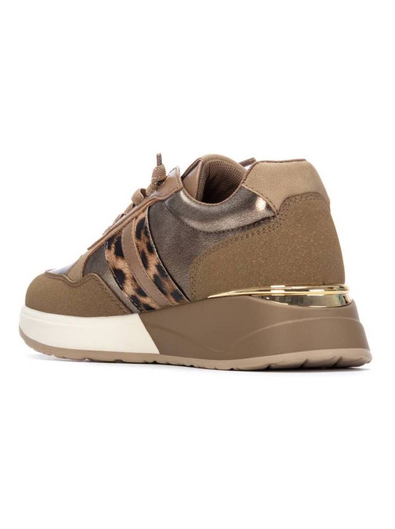Baskets sport femme à lacets Taupe - Kiabi