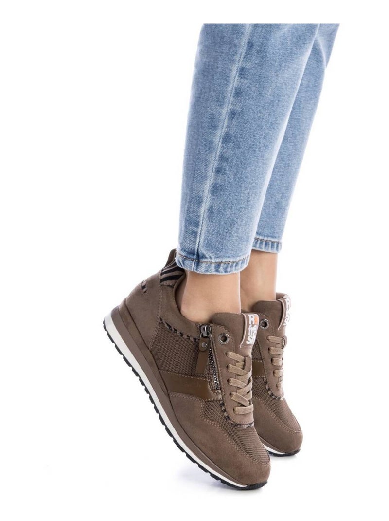 Baskets sport femme à lacets Taupe - Kiabi