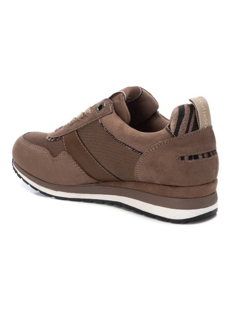 Baskets sport femme à lacets Taupe - Kiabi