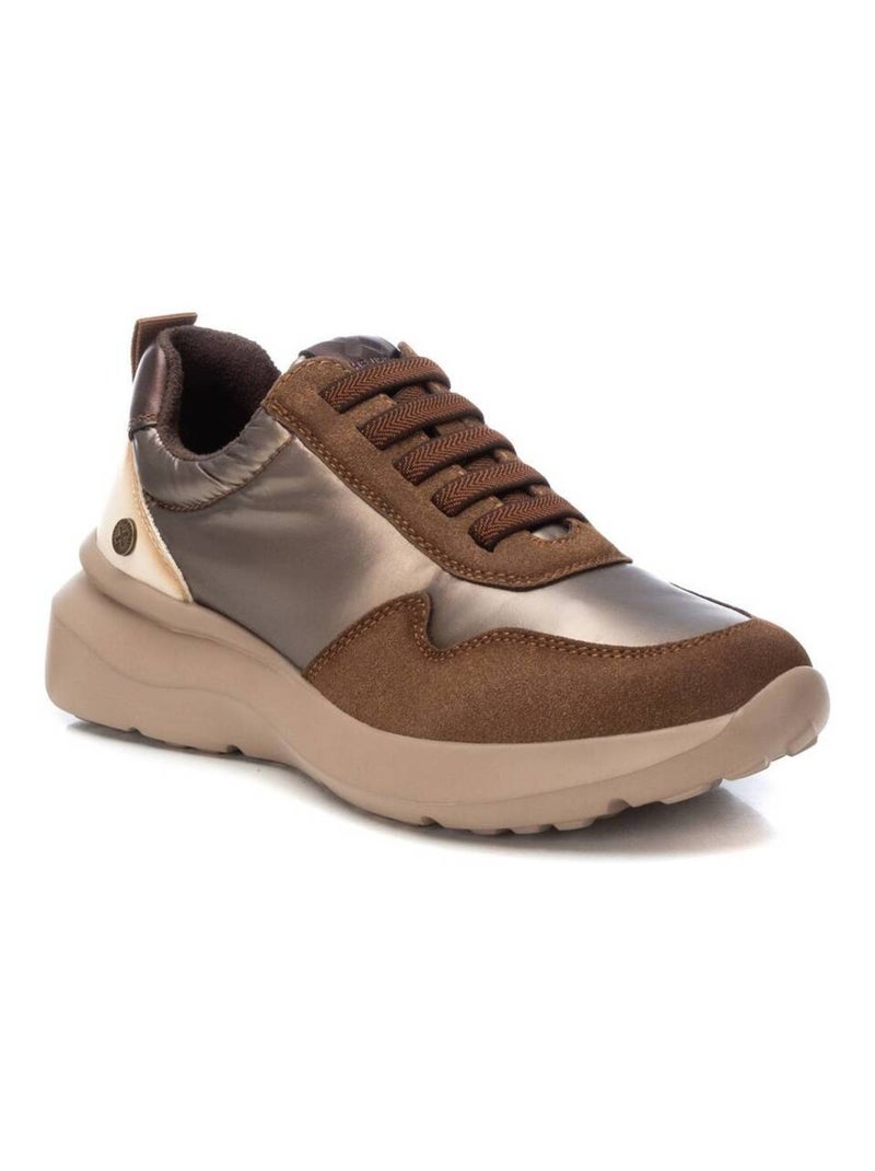 Baskets sport femme à lacets Taupe - Kiabi