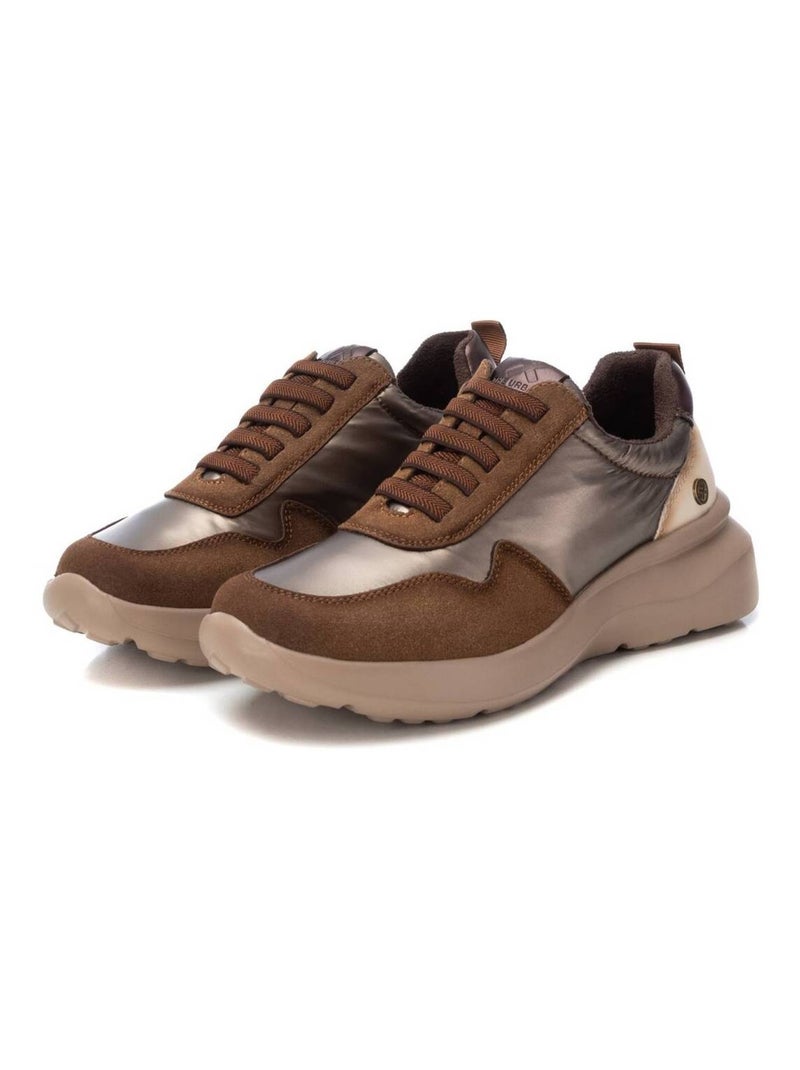 Baskets sport femme à lacets Taupe - Kiabi
