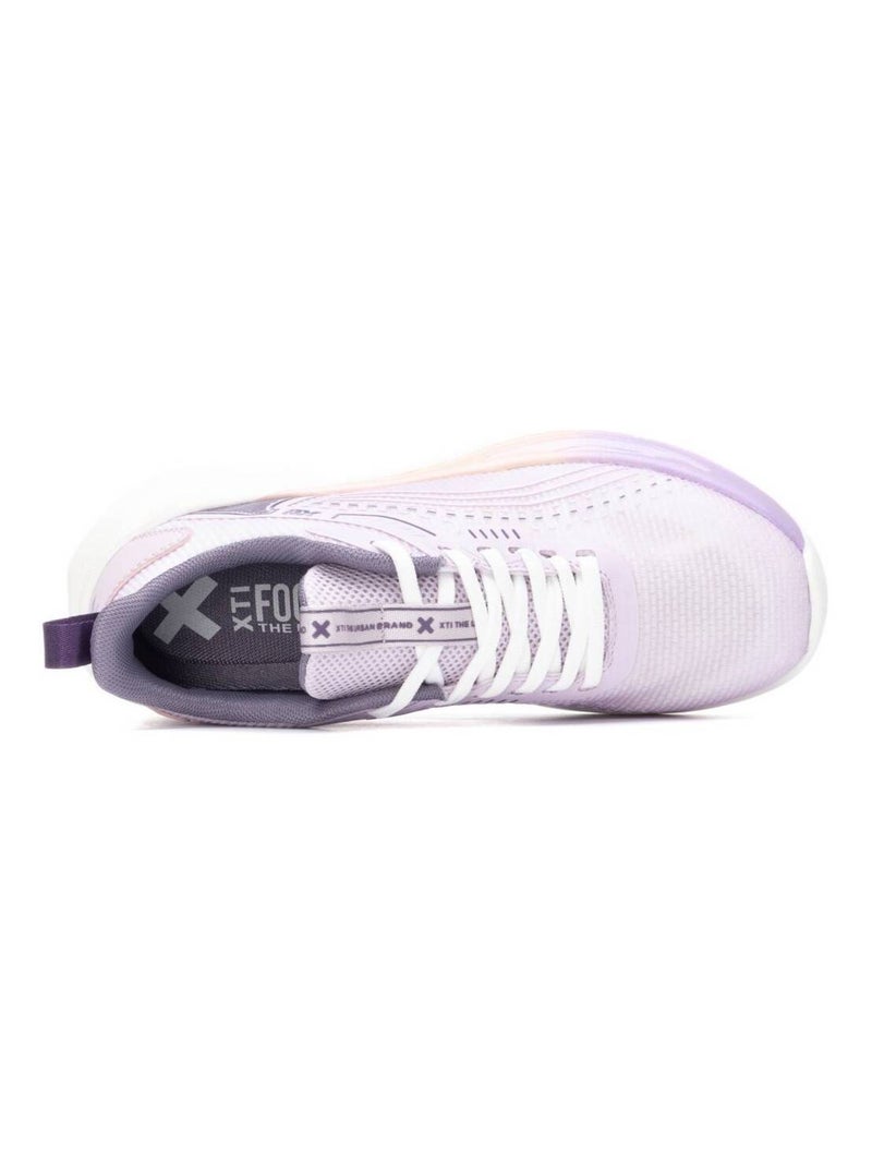 Baskets sport femme à lacets Violet - Kiabi