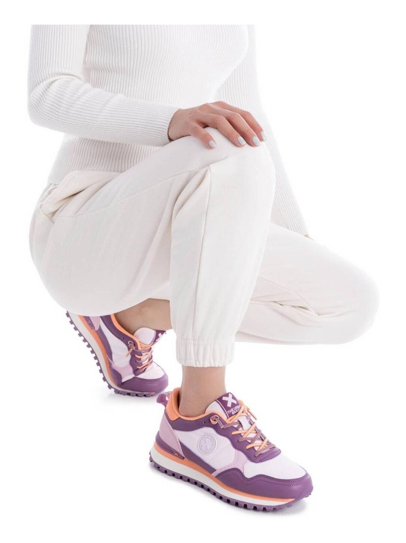 Baskets sport femme à lacets Violet - Kiabi