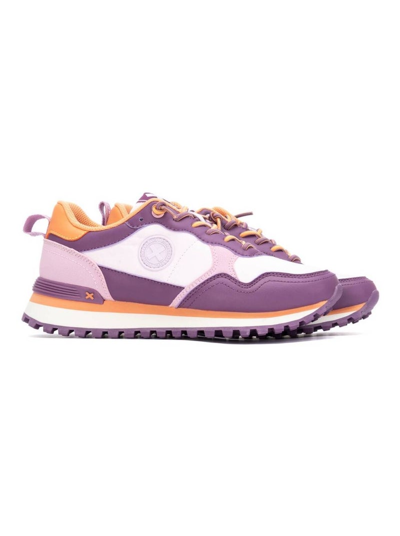 Baskets sport femme à lacets Violet - Kiabi