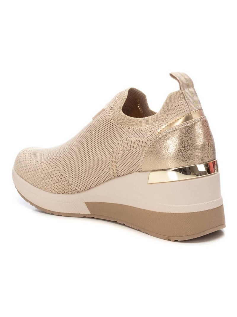 Baskets sport femme élastiques Beige - Kiabi