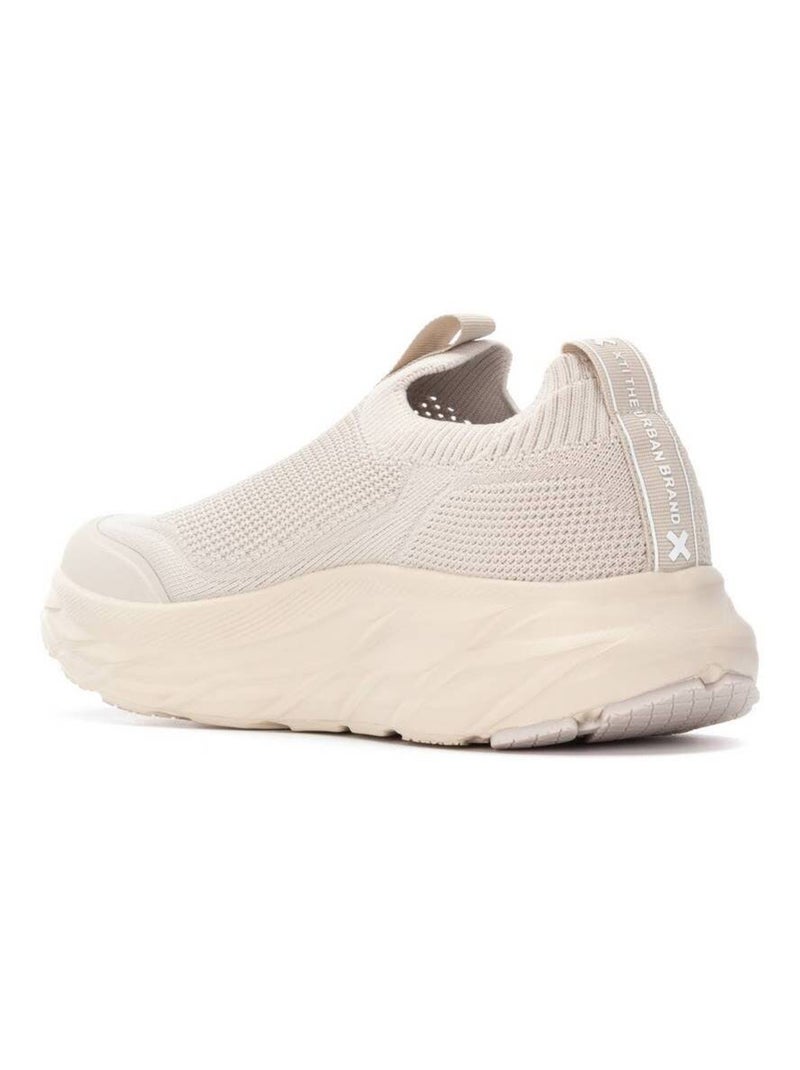 Baskets sport femme élastiques Beige - Kiabi