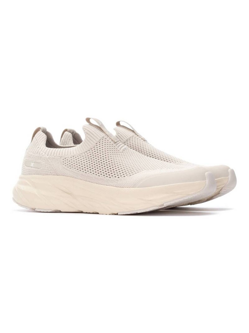 Baskets sport femme élastiques Beige - Kiabi