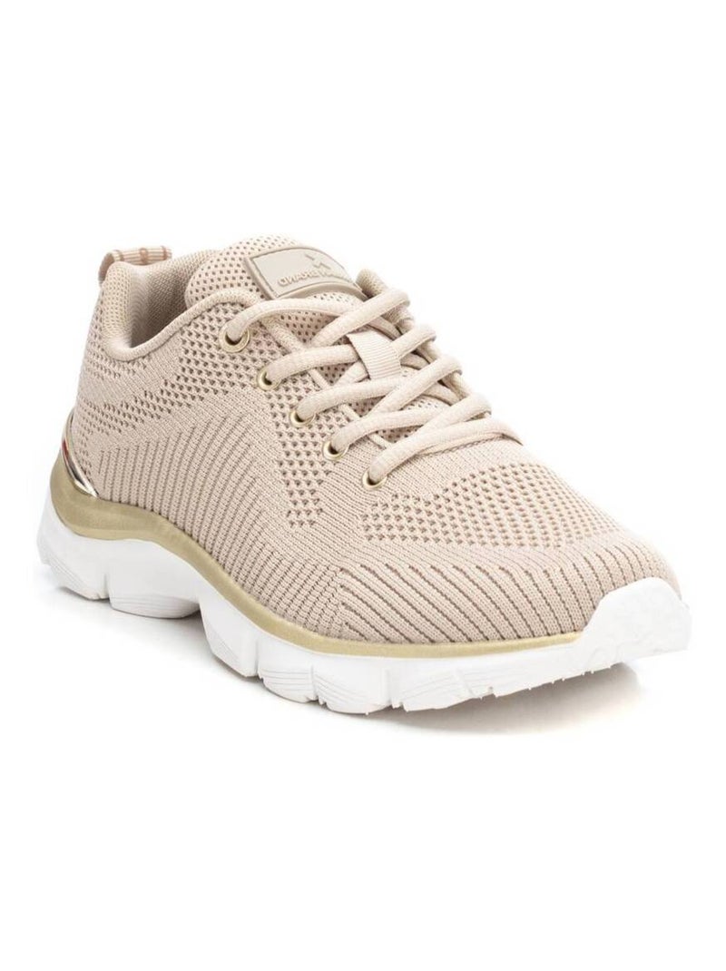 Baskets sport femme élastiques Beige - Kiabi