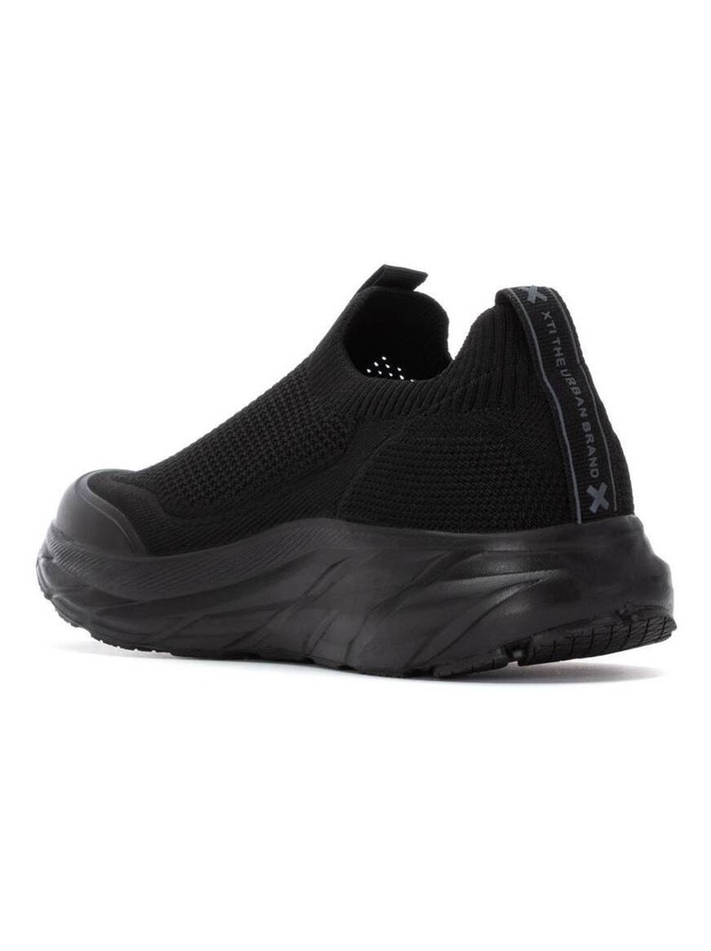 Baskets sport femme élastiques Noir - Kiabi