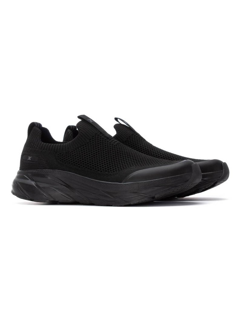Baskets sport femme élastiques Noir - Kiabi