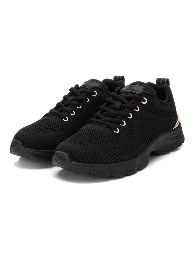 Baskets sport femme élastiques Noir - Kiabi