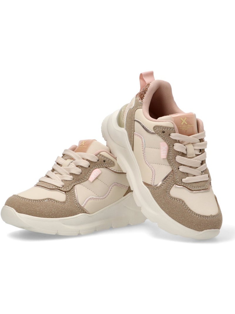 Baskets sport fillettes Beige - Kiabi