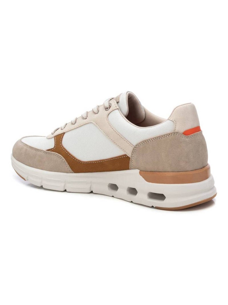 Baskets sport homme à lacets Beige - Kiabi