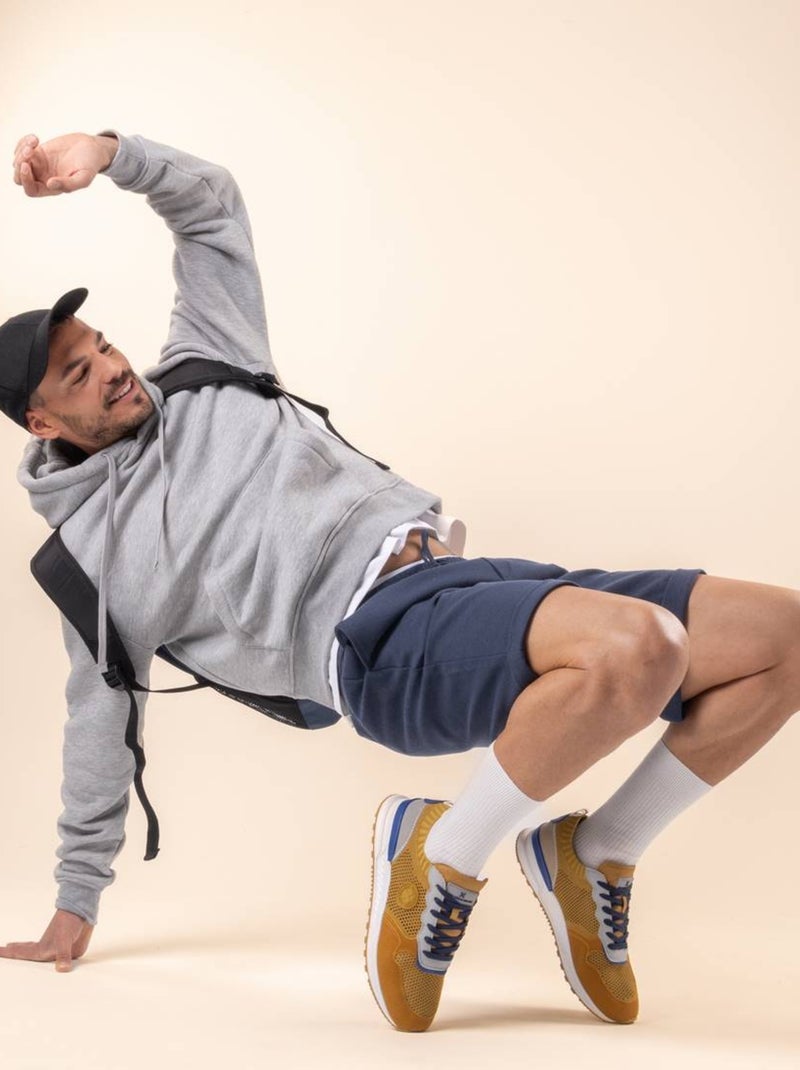 Baskets sport homme à lacets Jaune moutarde - Kiabi