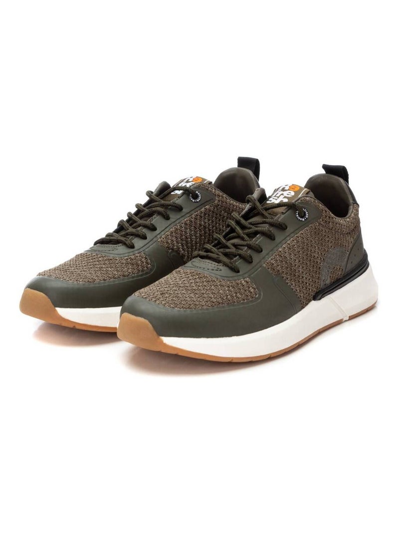Baskets sport homme à lacets Kaki - Kiabi
