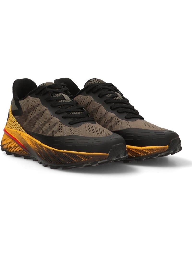 Baskets sport homme à lacets Kaki - Kiabi