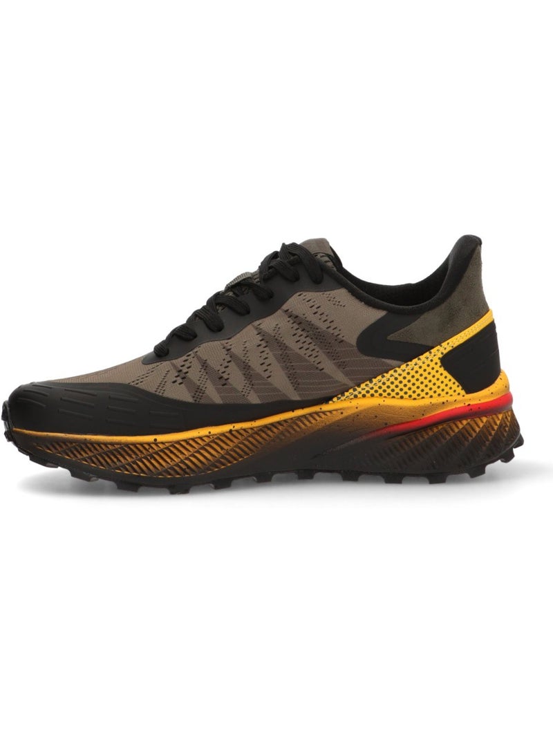 Baskets sport homme à lacets Kaki - Kiabi