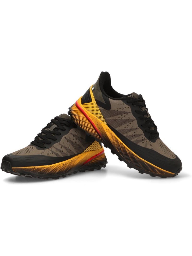 Baskets sport homme à lacets Kaki - Kiabi