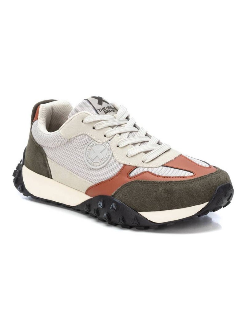 Baskets sport homme à lacets Kaki - Kiabi