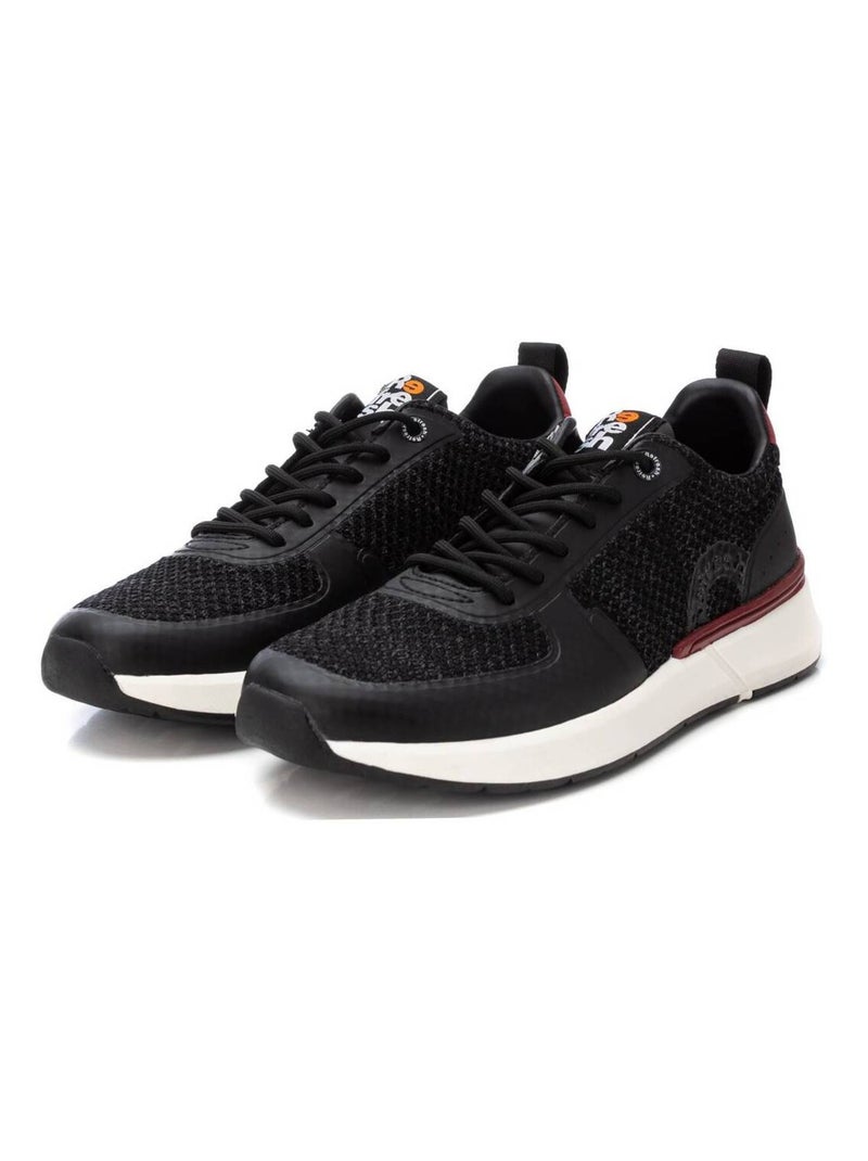Baskets sport homme à lacets Noir - Kiabi