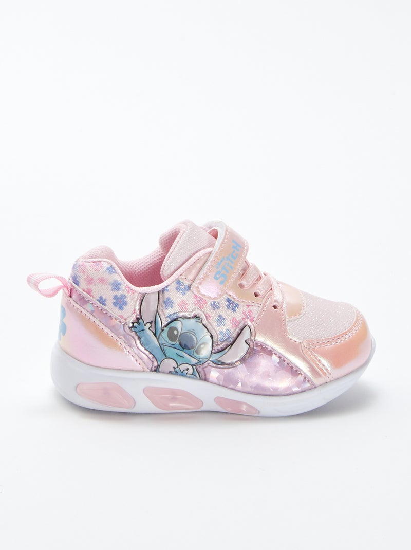 Baskets 'Stitch' 'Disney' semelles lumineuses ROSE - Kiabi
